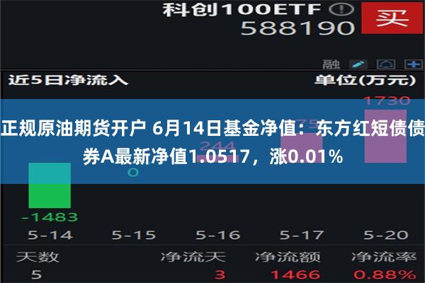 正规原油期货开户 6月14日基金净值：东方红短债债券A最新净值1.0517，涨0.01%