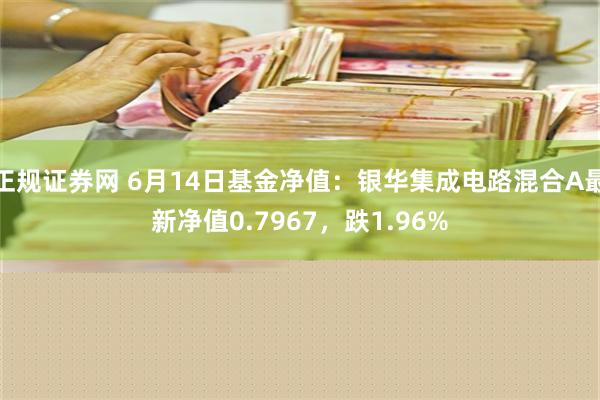 正规证券网 6月14日基金净值：银华集成电路混合A最新净值0.7967，跌1.96%