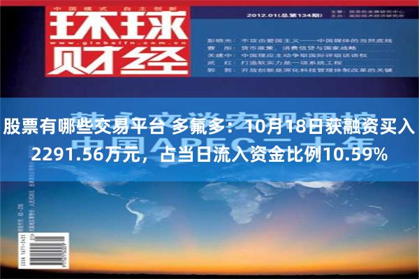 股票有哪些交易平台 多氟多：10月18日获融资买入2291.56万元，占当日流入资金比例10.59%