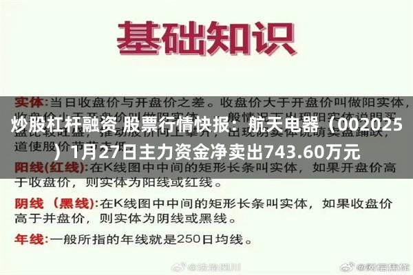 炒股杠杆融资 股票行情快报：航天电器（002025）1月27日主力资金净卖出743.60万元