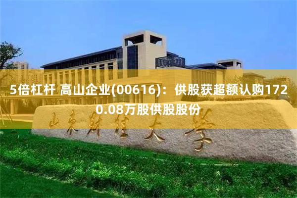 5倍杠杆 高山企业(00616)：供股获超额认购1720.08万股供股股份